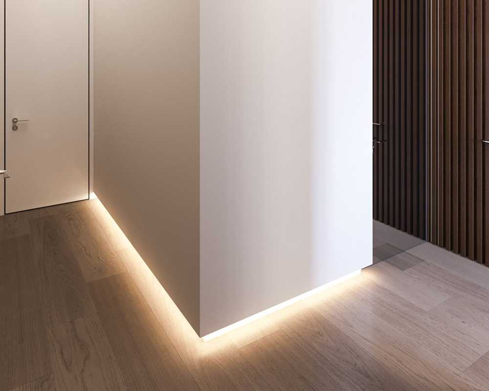 Алюминиевый теневой профиль Волшебная палочка Серебро